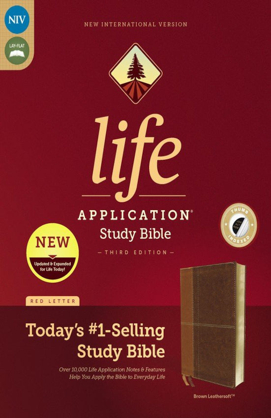 Niv Life Application Study Bible 3rd Ed Leathersoft Brown