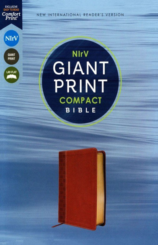 NIrV Giant Print Compact Bible Leathersoft Brown