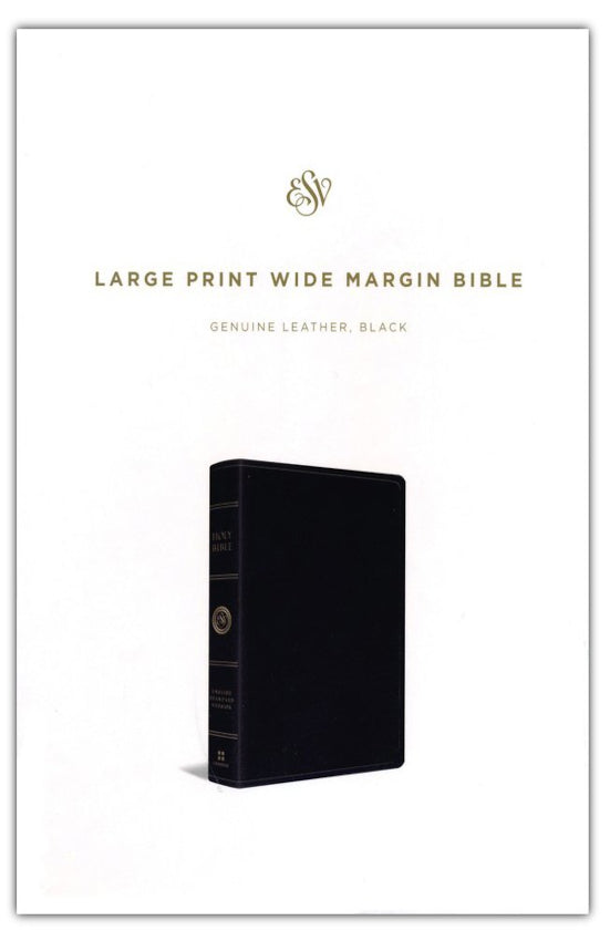 ESV Large Print Wide Margin Bible Black