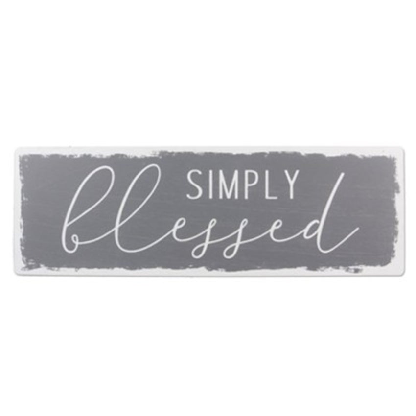 Simply Blessed Wooden Wall Sign