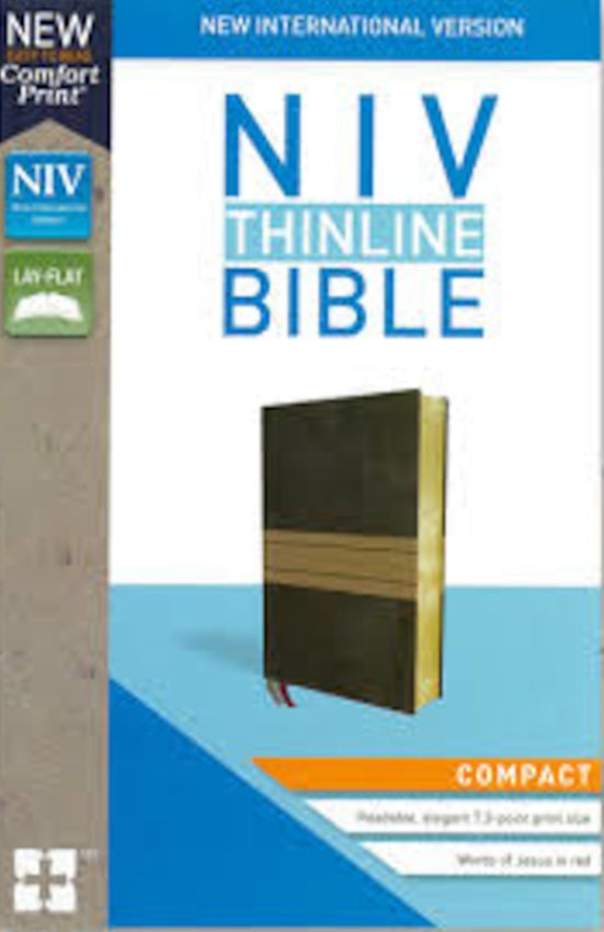 NIV Thinline Bible Compact Brown/Tan