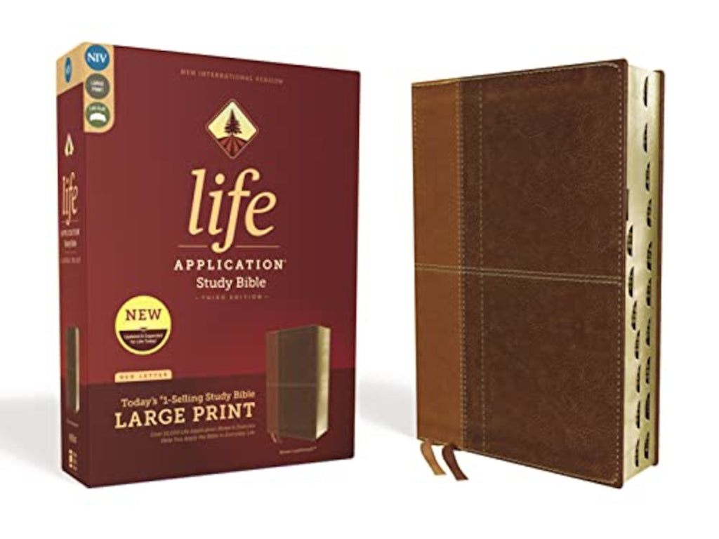 Niv Life Application Study Bible, 3rd Ed, Large Print, Brown