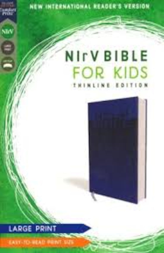 NIrv Bible for Kids Thinline Comfort Print, Blue