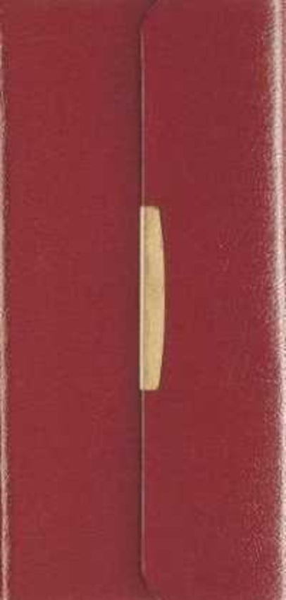 NKJV Checkbook Bible Compact Bonded Leather Burgundy