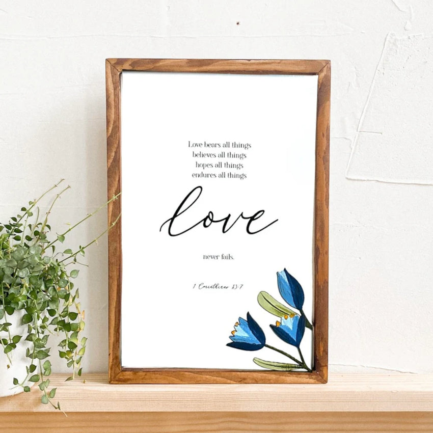 Blessed Be | LOVE {Blue flower}