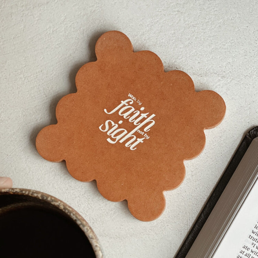 Blessed Be| Walk By Faith Coaster {2 Corinthians 5:7}