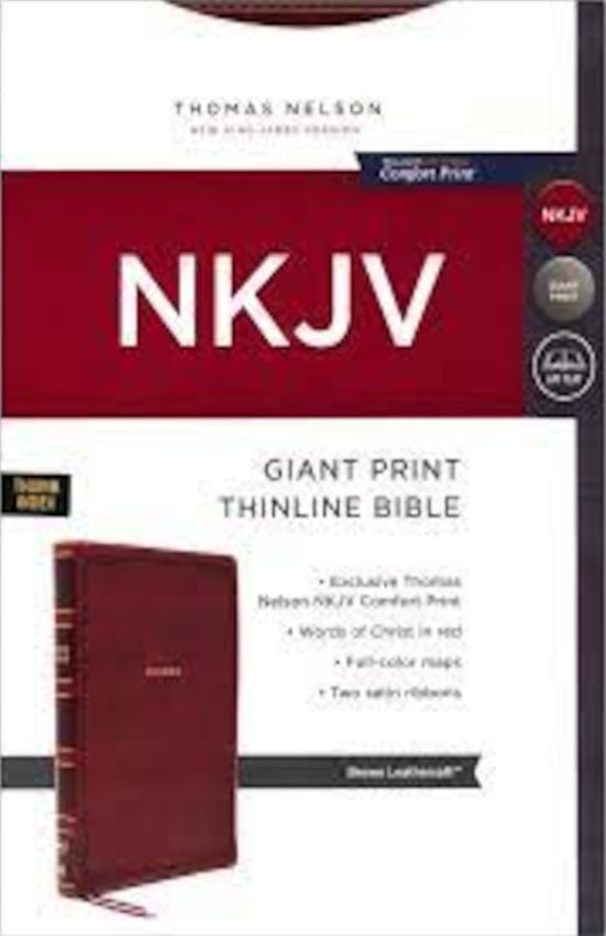 NKJV Giant-Print Thinline Bible Brown