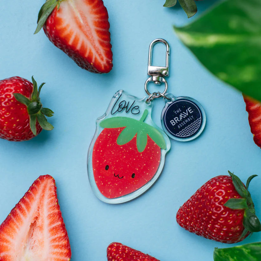 TBA Fruity Keychain / Love (Strawberry)