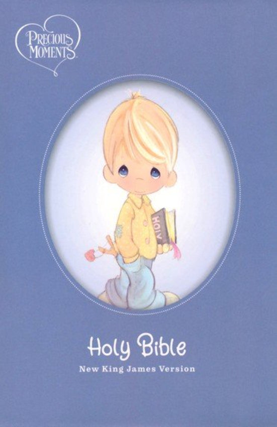 NKJV, Precious Moments Small Hands Bible Blue